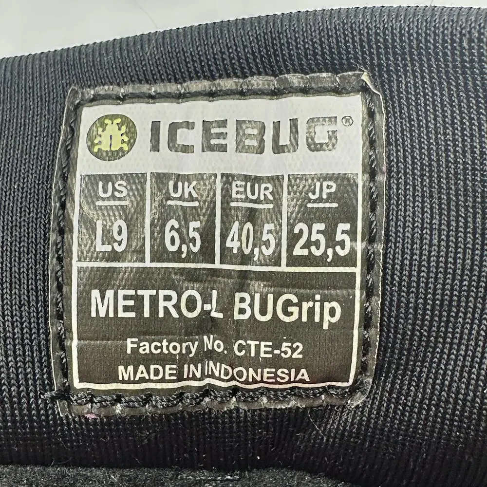 Icebug Womens Metro-L BUGrip Carbide Studded Ice Grip Winter Boots Purple Size 9